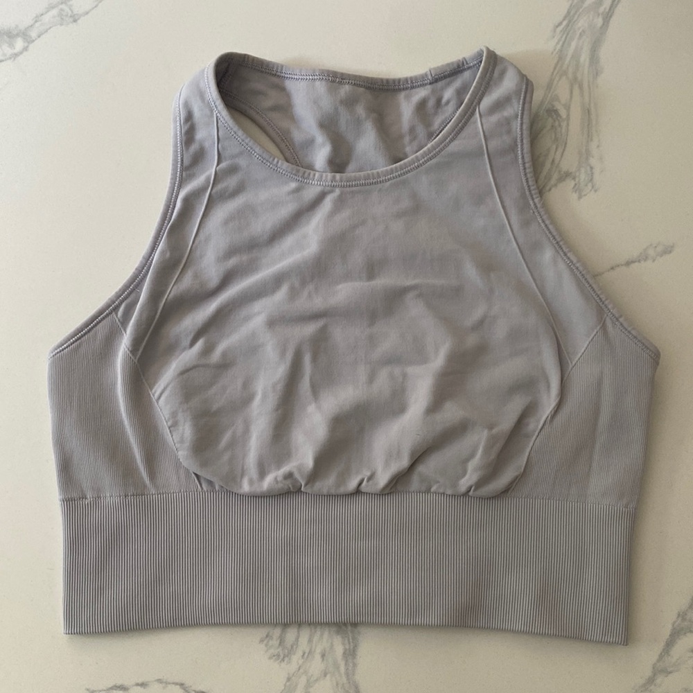 Lululemon Train Racerback Tank Grey/Mauve